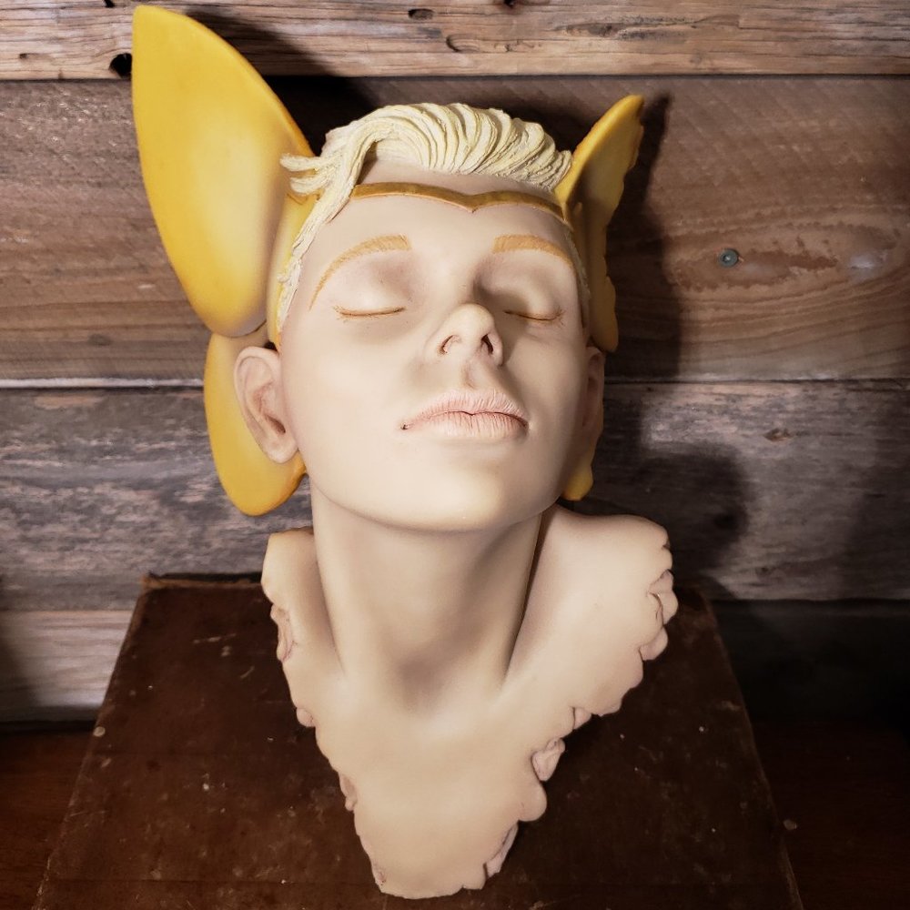 Summer Elf Bust Flambro  USA 4 Seasons  Sculpture by Michael Talbot